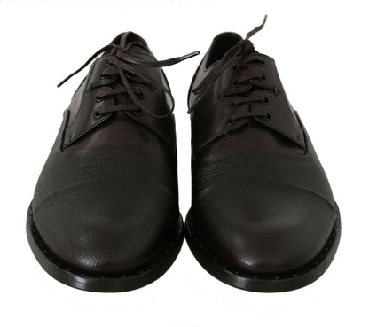 Dolce & Gabbana Elegant Brown Leather Formal Lace-ups