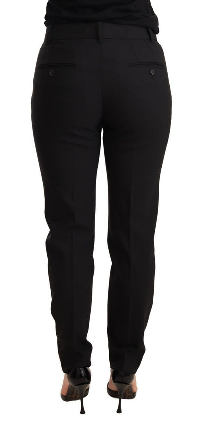 Dolce & Gabbana Elegant Tapered Virgin Wool Trousers