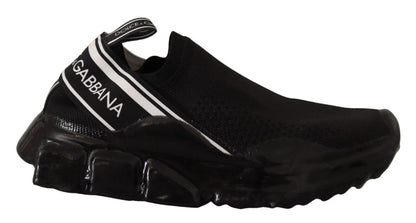 Dolce & Gabbana Chic Black Sorrento Slip-On Sneakers