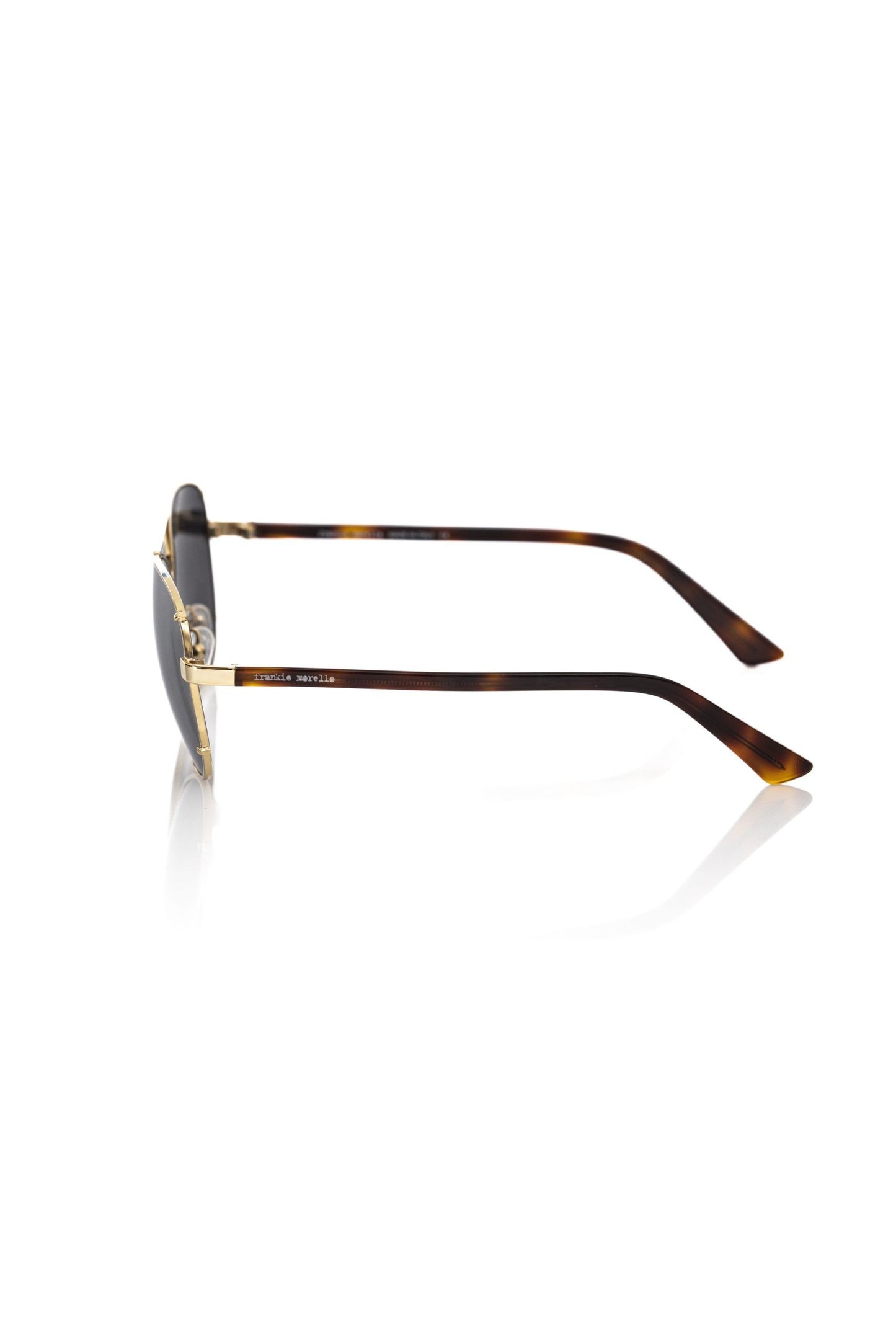 Frankie Morello Gold Metallic Fiber Men's Sunglass