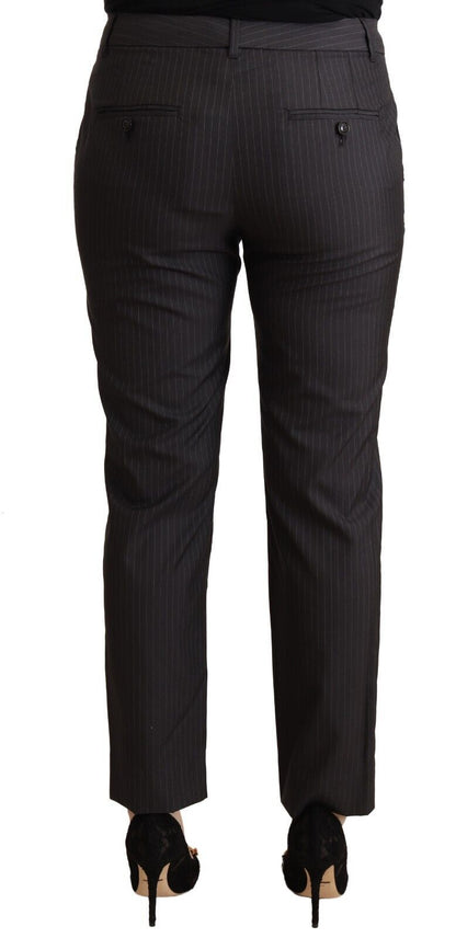 Dolce & Gabbana Elegant Tailored Virgin Wool and Silk Pants