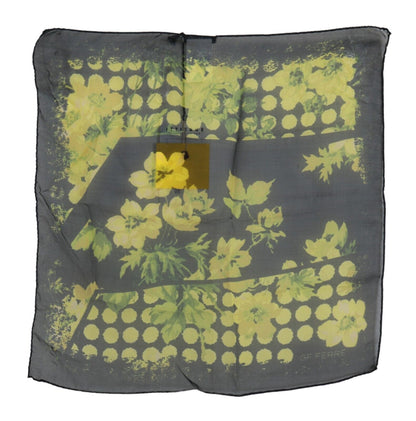 GF Ferre Elegant Floral Silk Scarf