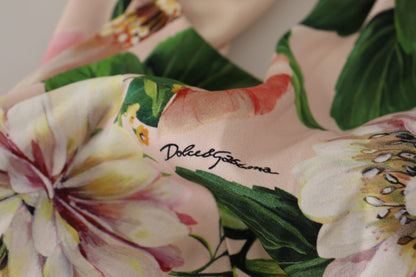 Dolce & Gabbana Elegant Floral Silk Wrap Dress