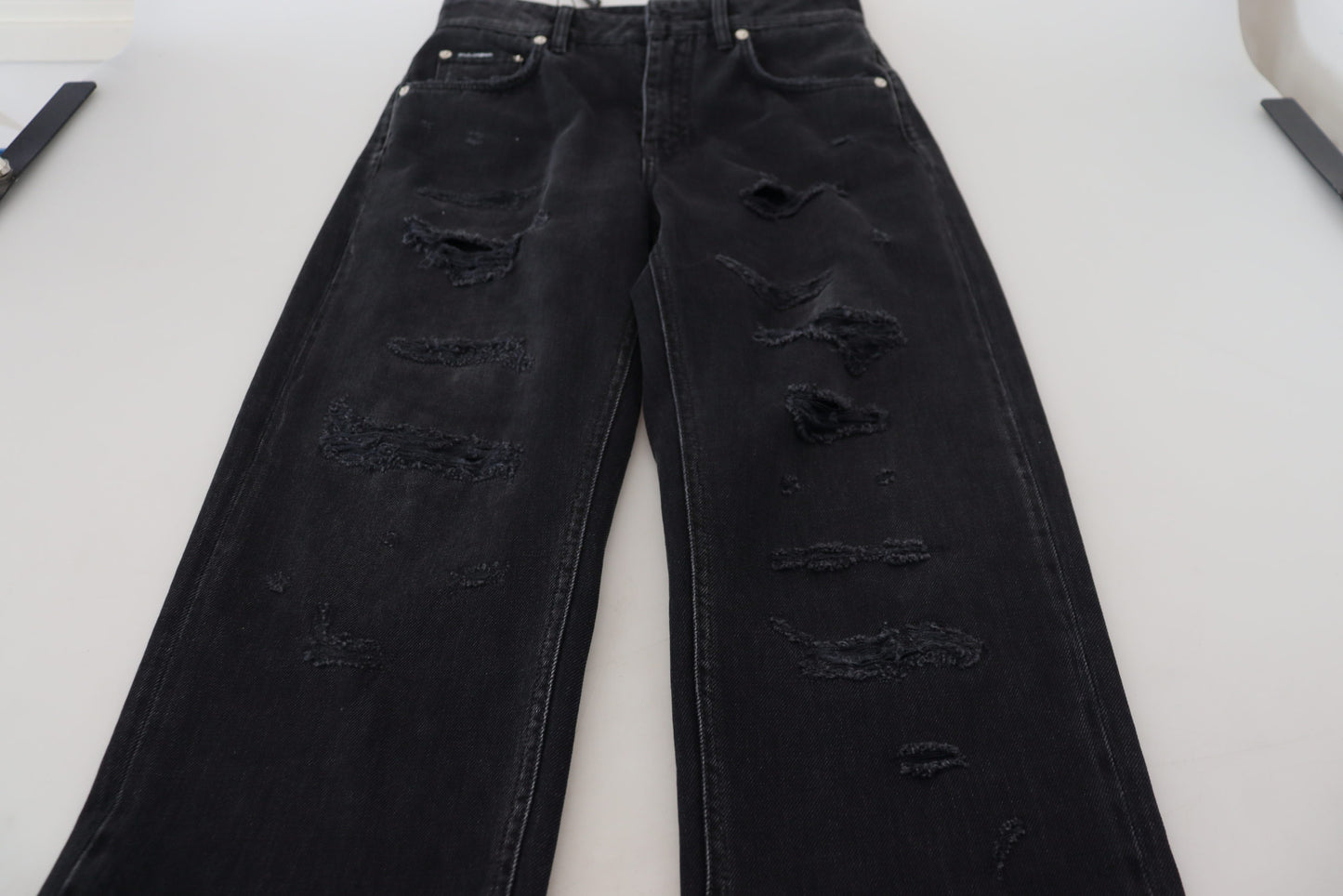 Dolce & Gabbana Chic Black Denim Pants - Elevate Your Wardrobe