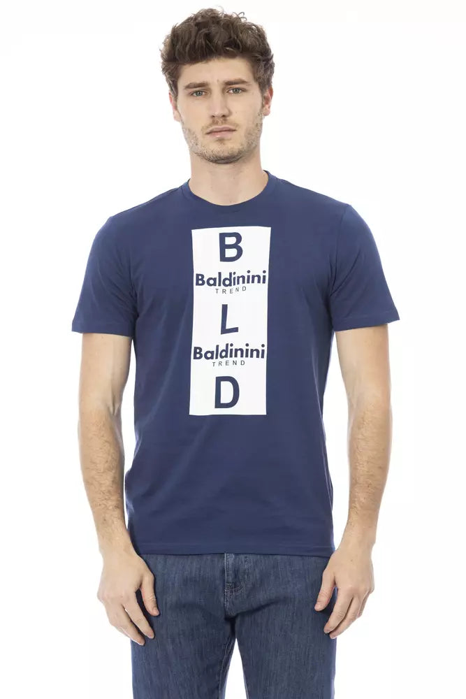 Baldinini Trend Blue Cotton Men T-Shirt