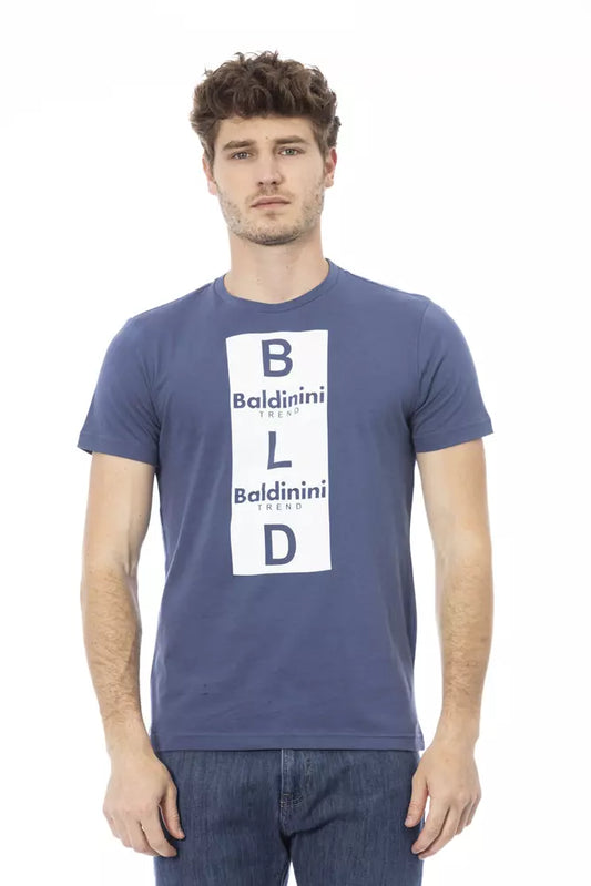 Baldinini Trend Blue Cotton Men T-Shirt