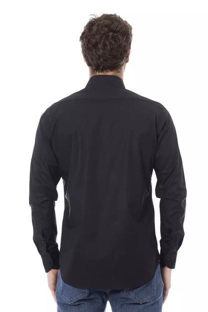 Baldinini Trend Black Cotton Men Shirt