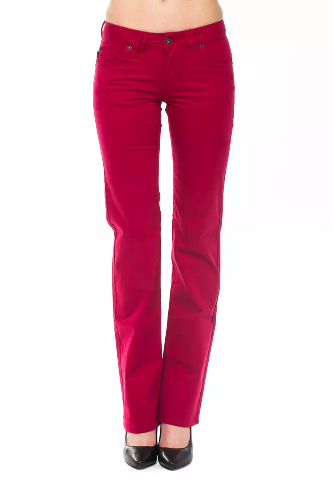 Ungaro Fever Red Cotton Women Pants