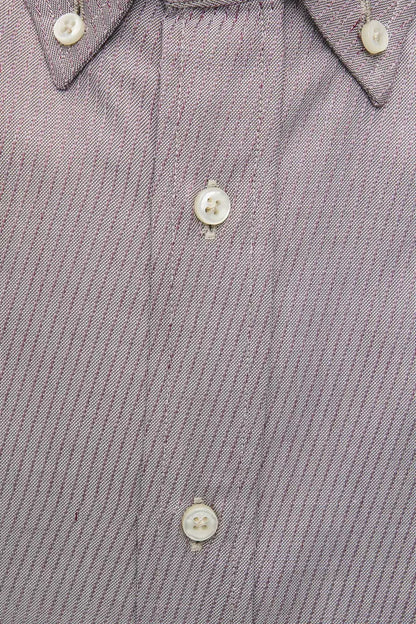 Robert Friedman Beige Cotton Men Shirt