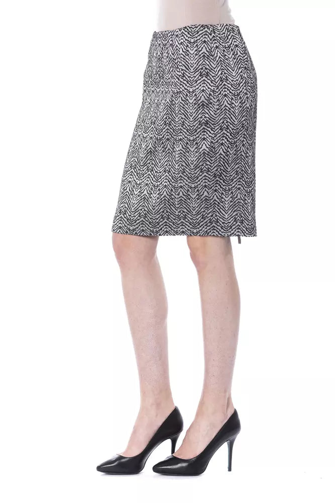 BYBLOS Black Wool Women Skirt