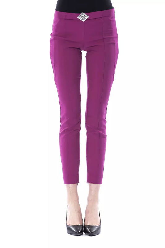 BYBLOS Purple Polyester Women Pants