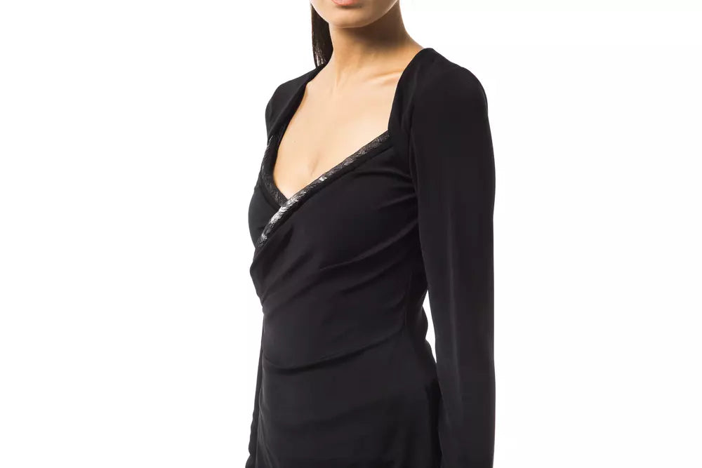 BYBLOS Black Viscose Women Top