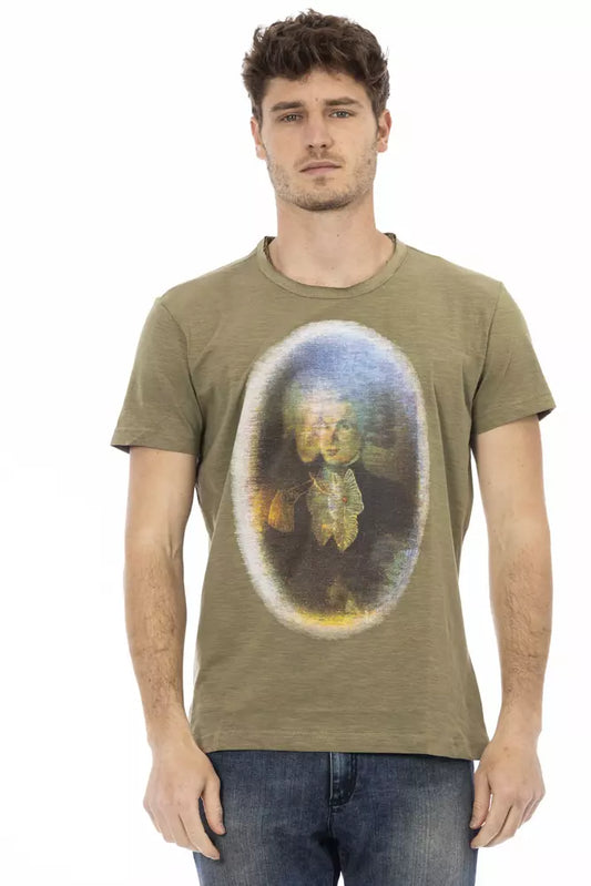 Trussardi Action Green Cotton Men's T-Shirt