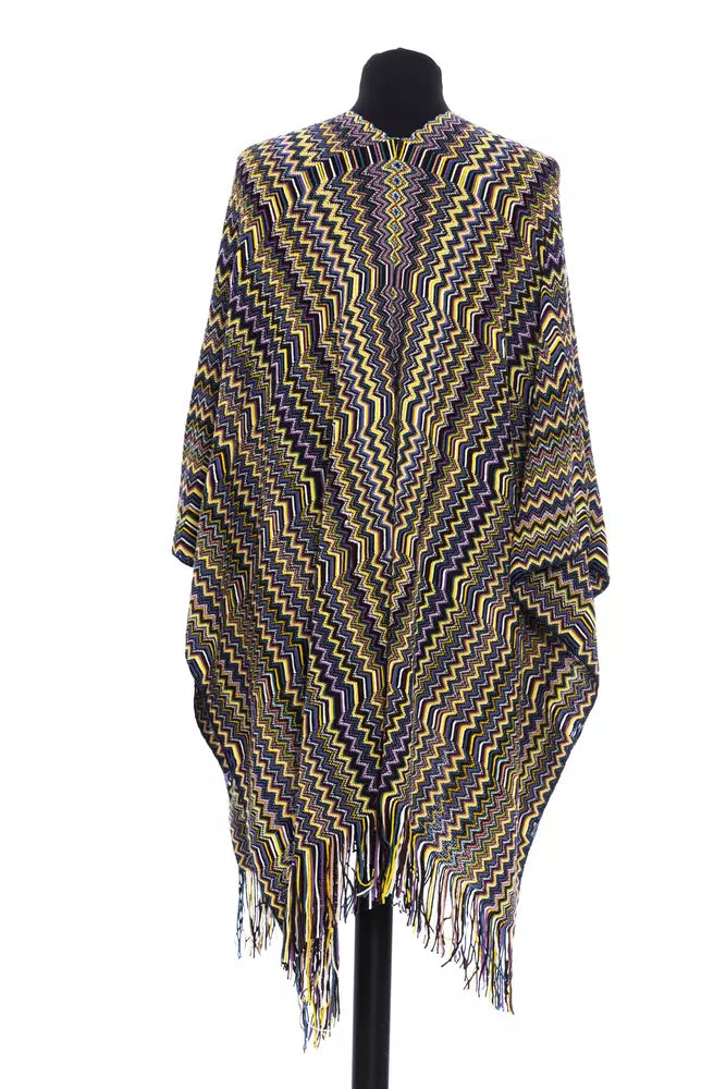 Missoni Multicolor Wool Women Poncho