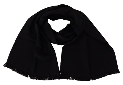 GF Ferre Elegant Wool Scarf with Fringes