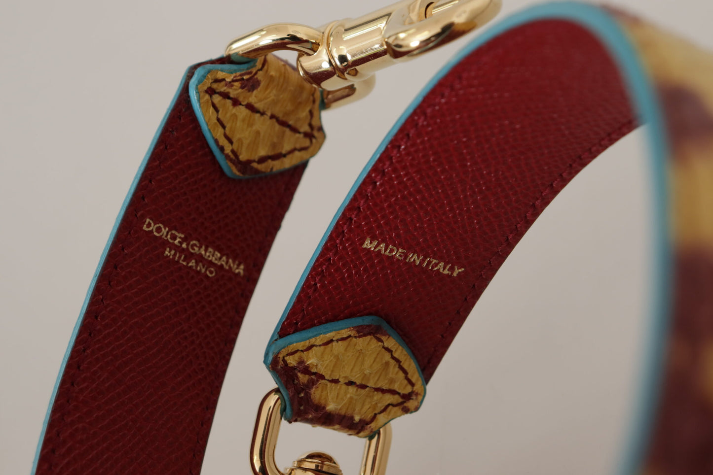 Dolce & Gabbana Elegant Ayers Leather Bag Strap