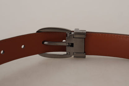 Dolce & Gabbana Elegant Engraved Leather Belt - Timeless Style