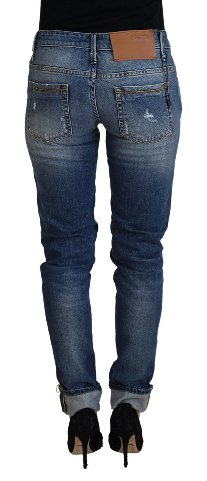 Acht Sleek Skinny Low Waist Denim Jeans