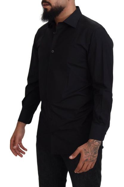 Dolce & Gabbana Elegant Black Formal Long Sleeve Shirt