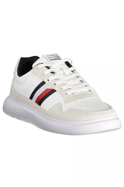 Tommy Hilfiger White Leather Men Sneaker