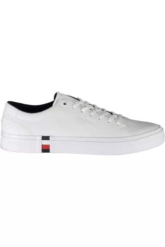 Tommy Hilfiger White Leather Men Sneaker