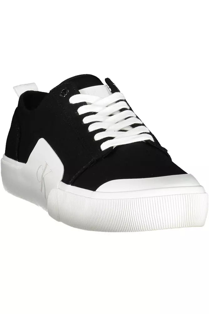 Calvin Klein Black Cotton Men Sneaker