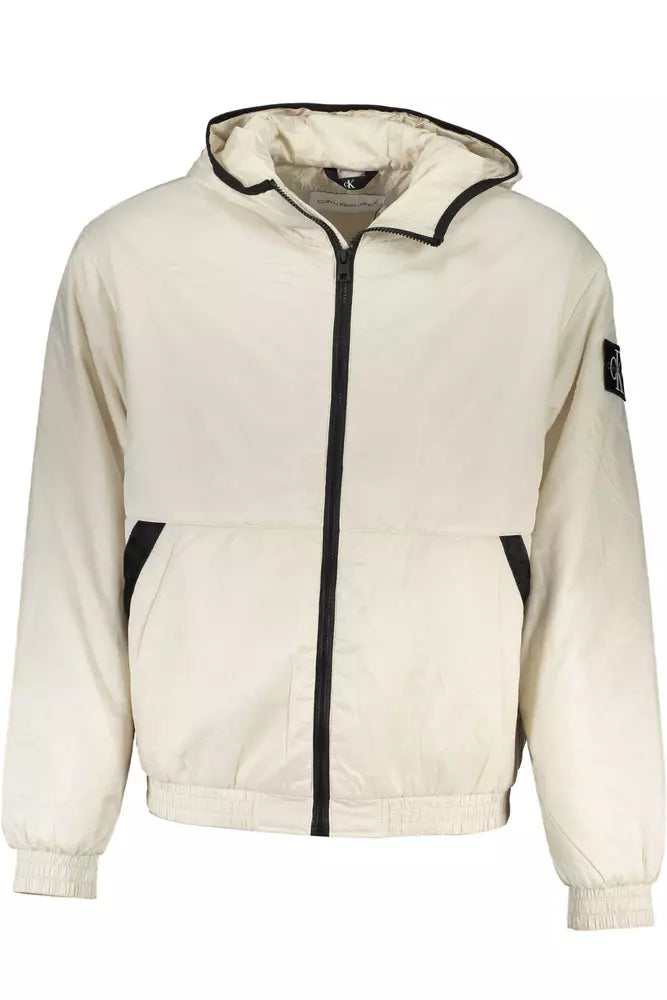 Calvin Klein Beige Polyester Men Jacket