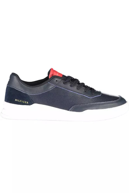 Tommy Hilfiger Blue Leather Men Sneaker