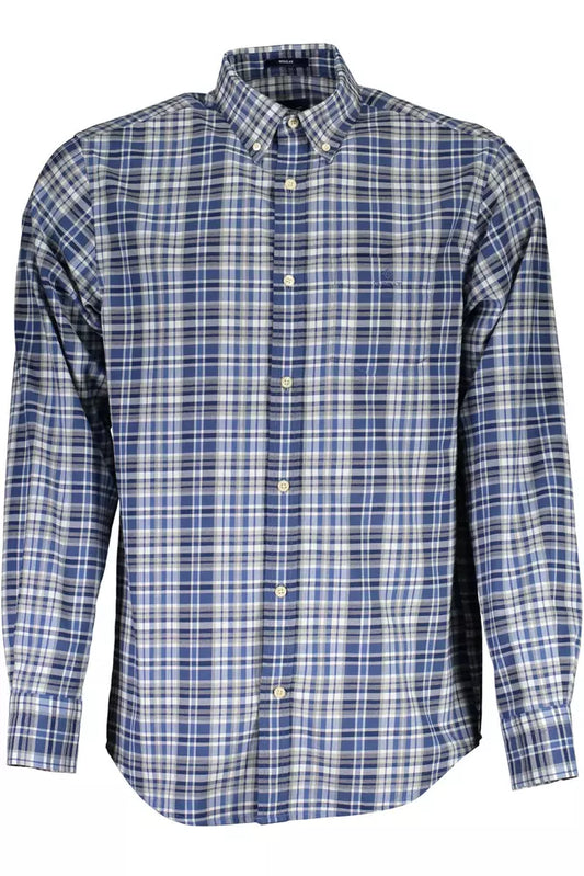 Gant Blue Cotton Men Shirt