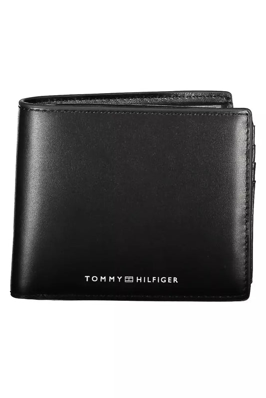 Tommy Hilfiger Black Leather Men Wallet