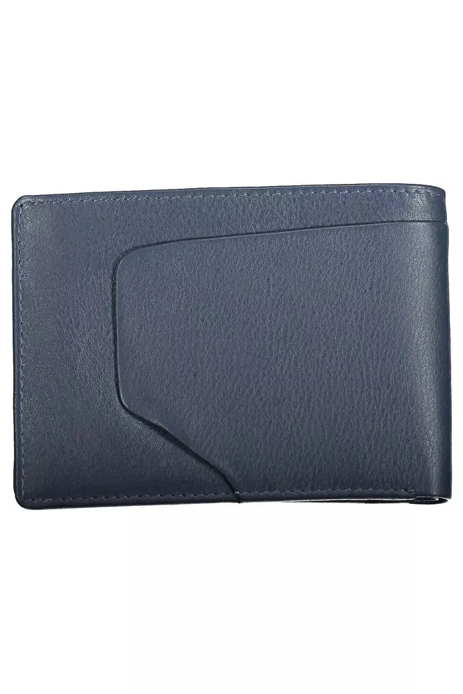 Piquadro Blue Leather Men Wallet