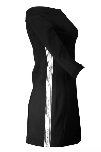 Calvin Klein Black Polyester Women Dress