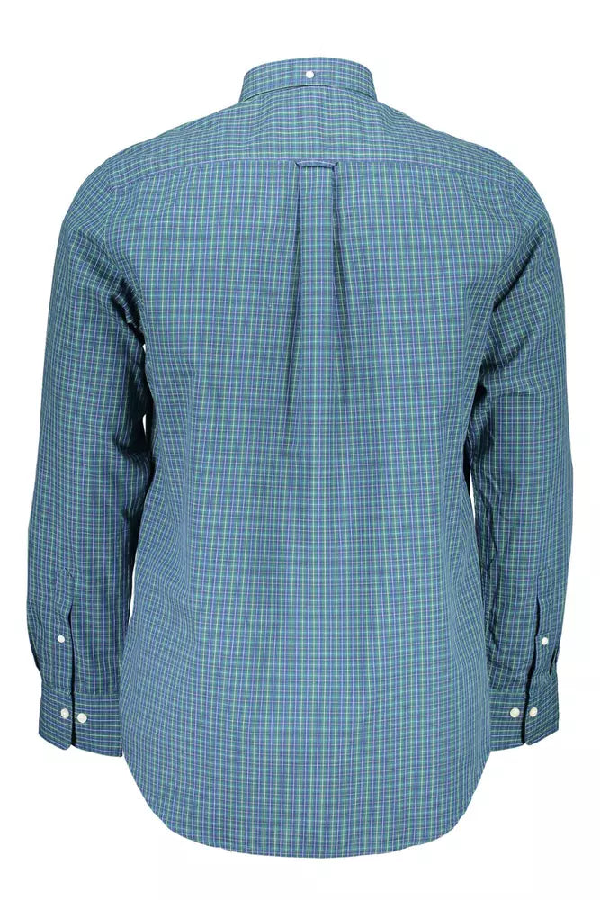 Gant Blue Cotton Men Shirt