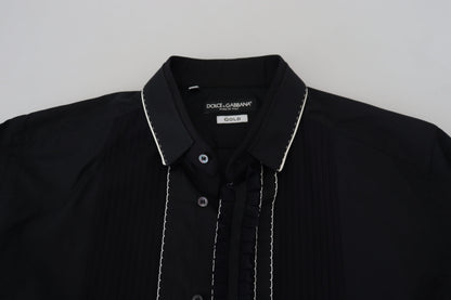 Dolce & Gabbana Elegant Slim Fit Tuxedo Dress Shirt