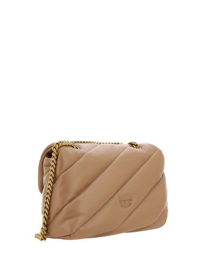 PINKO Elegant Quilted Calf Leather Shoulder Bag