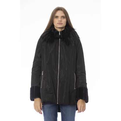 Baldinini Trend Black Polyester Women Jacket