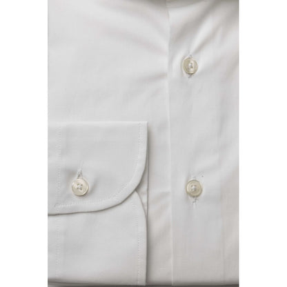 Bagutta White Cotton Men's Shirt