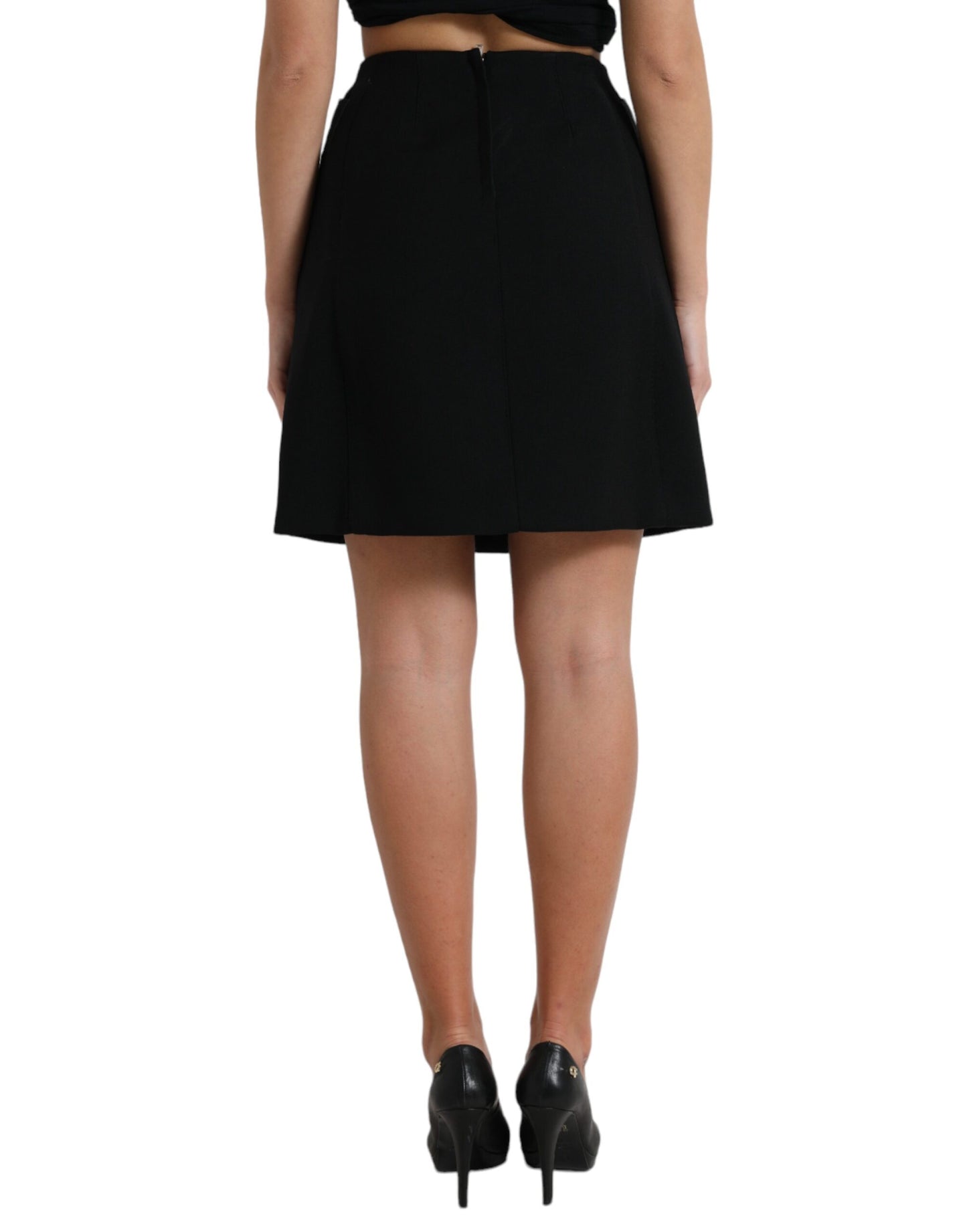 Dolce & Gabbana Elegant High-Waist A-Line Mini Skirt