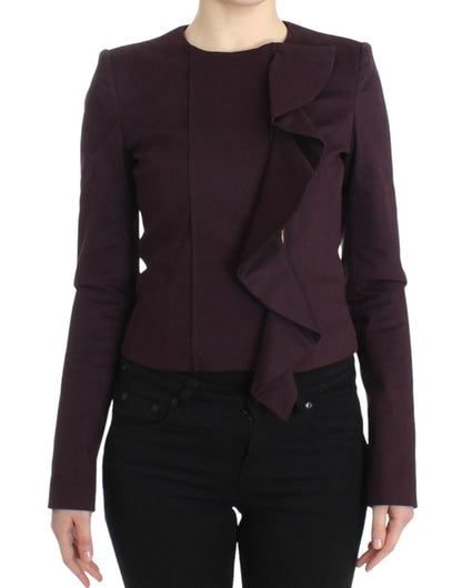 GF Ferre Elegant Purple Cotton Blend Blazer