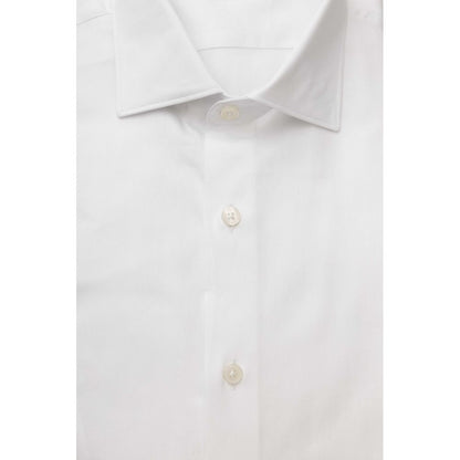 Bagutta White Cotton Men Shirt