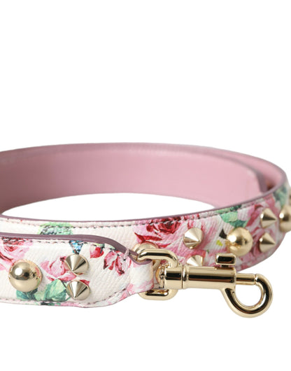 Dolce & Gabbana Pink Floral Handbag Accessory Shoulder Strap