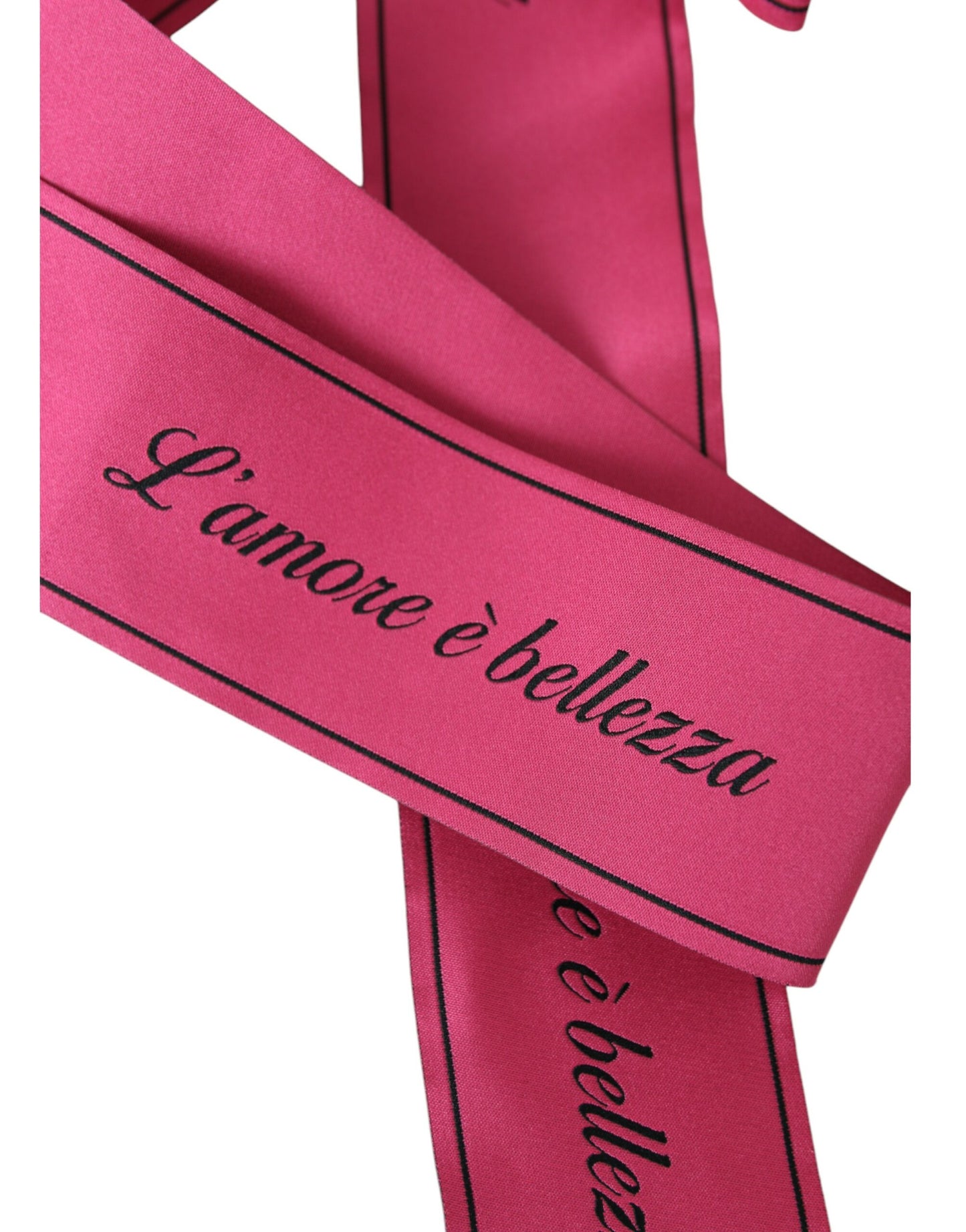 Dolce & Gabbana Pink L'Amore E'Bellezza Waist Belt