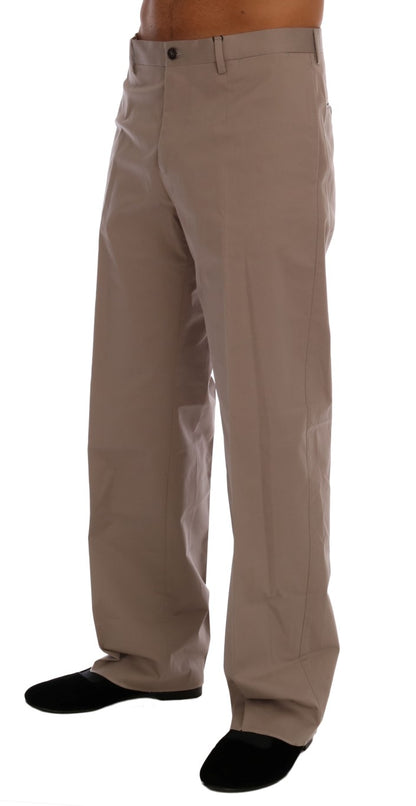 Dolce & Gabbana Chic Beige Chinos Casual Pants