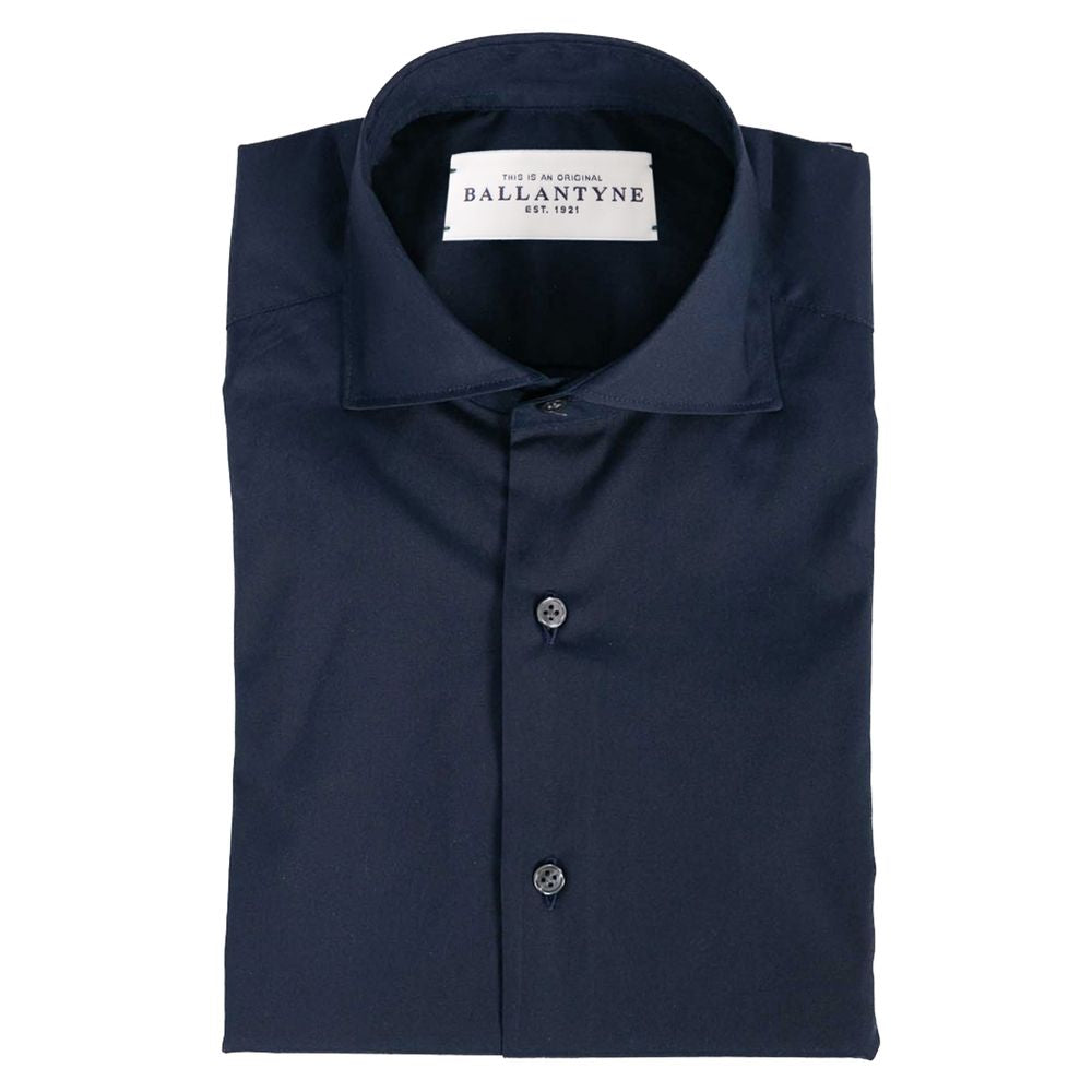 Ballantyne Blue Cotton Men Shirt