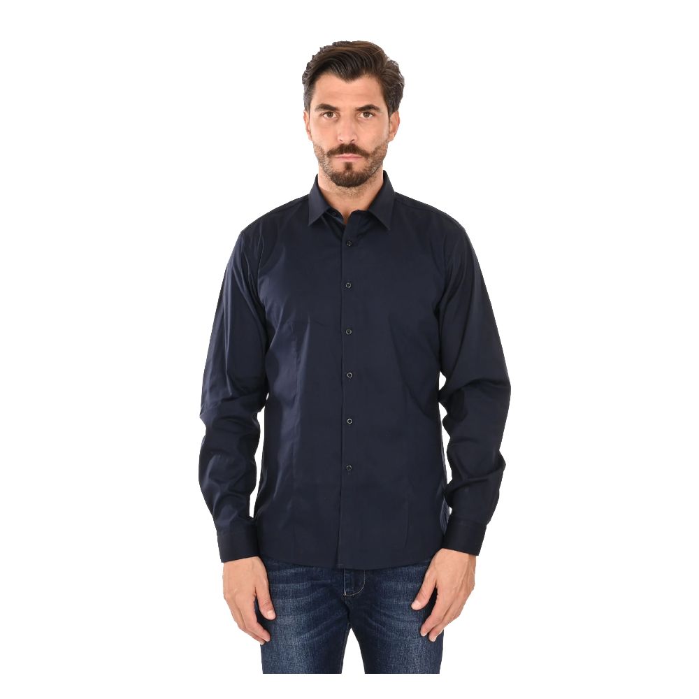 Ballantyne Blue Cotton Men Shirt