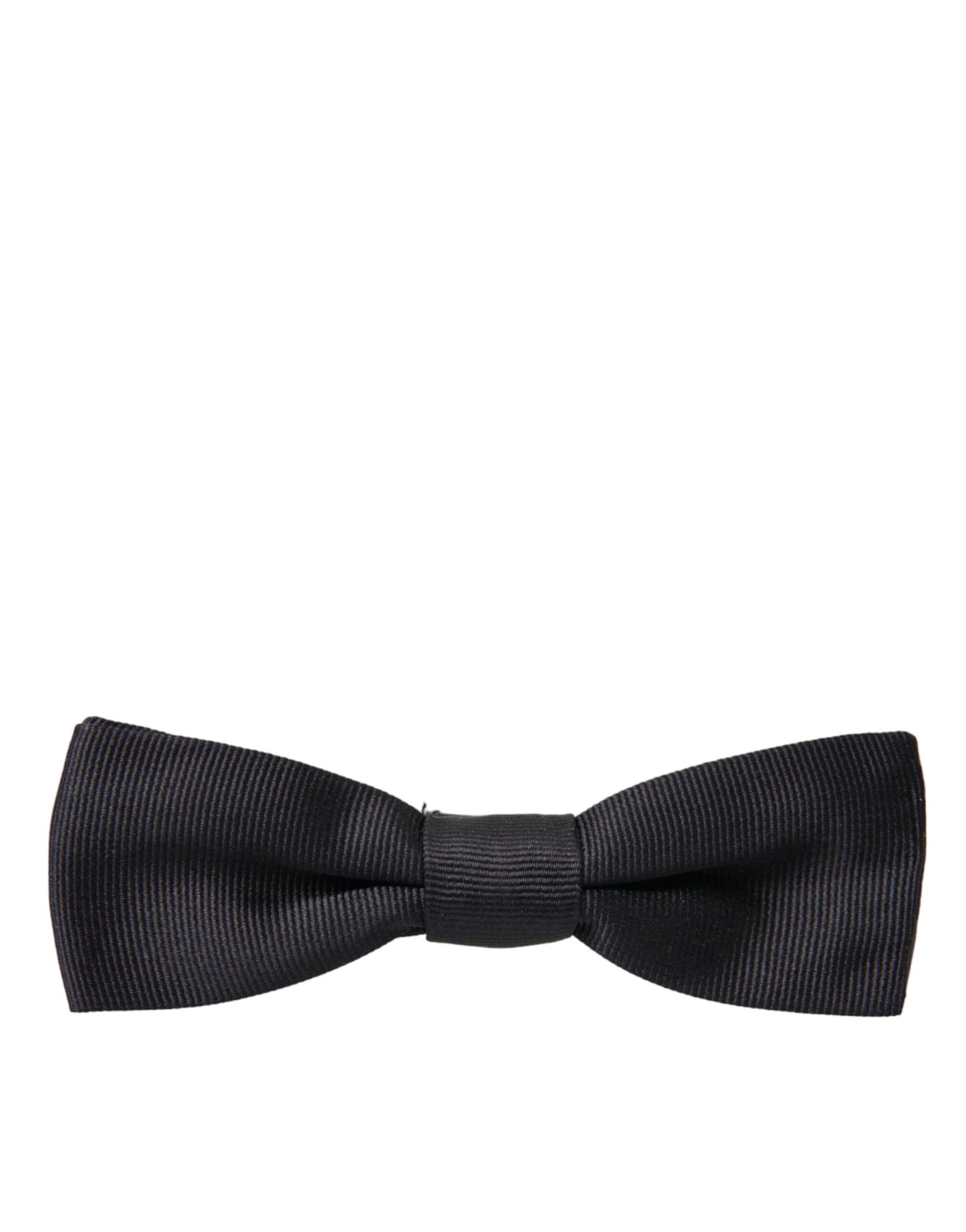 Dolce & Gabbana Black Silk Adjustable Neck Men Bow Tie