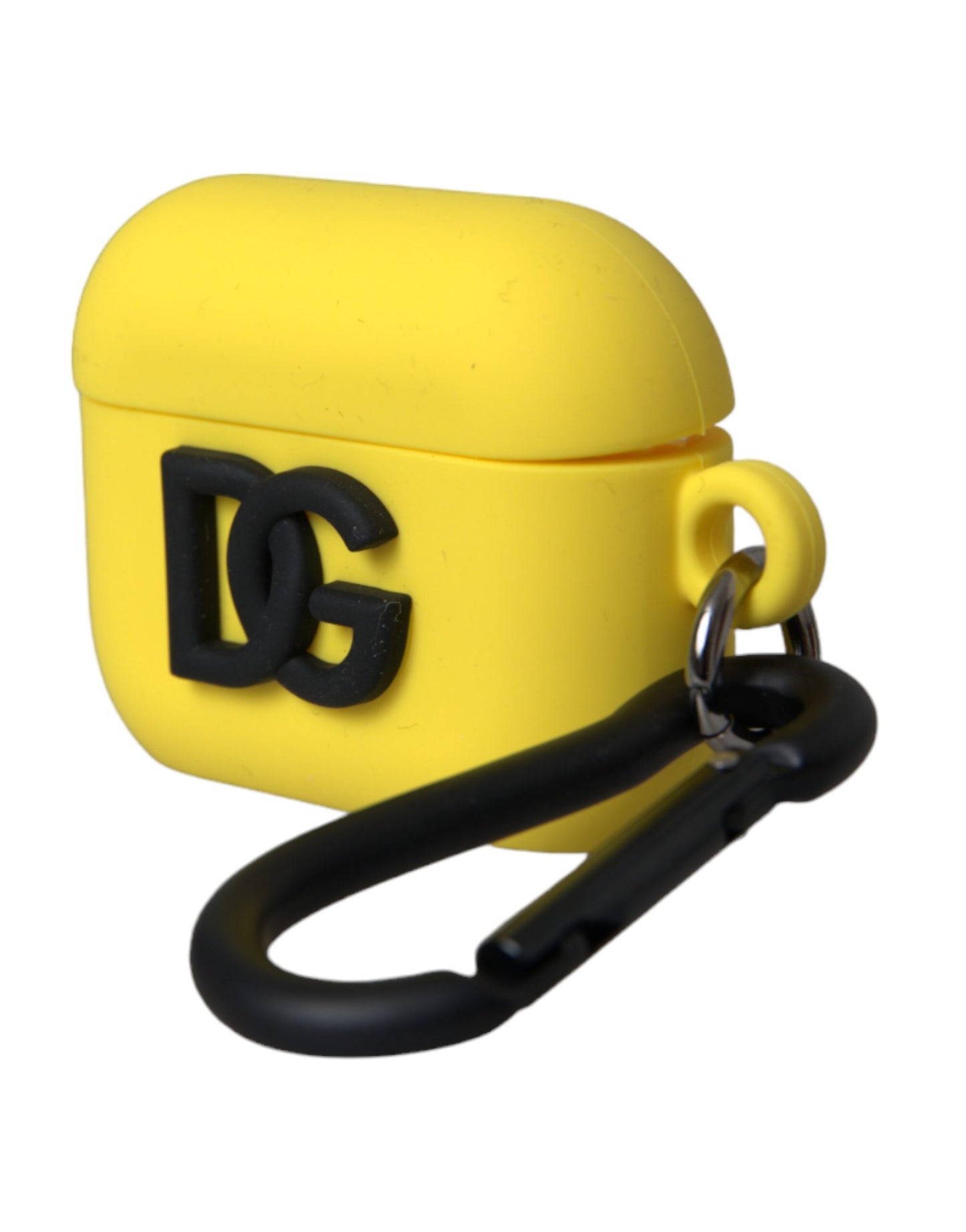 Dolce & Gabbana Yellow Silicone Logo Embossed Airpods Case