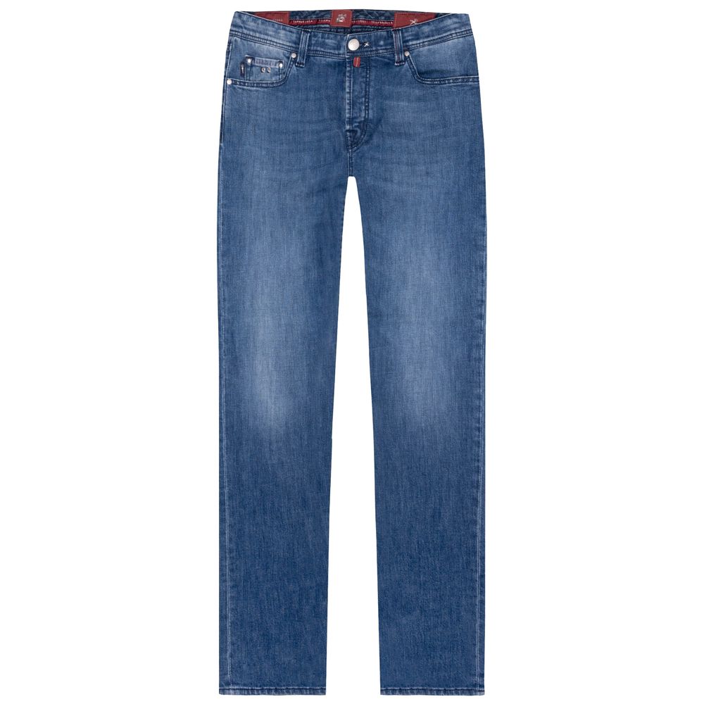 Tramarossa Blue Cotton Jeans & Pant