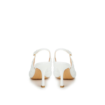 Bottega Veneta White Leather Sandal