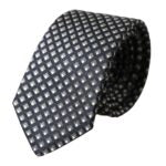 Dolce & Gabbana Black 100% Silk Patterned Adjustable Men Tie